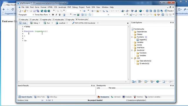 PHP Tutorial 5 - Starting the login смотреть онлайн