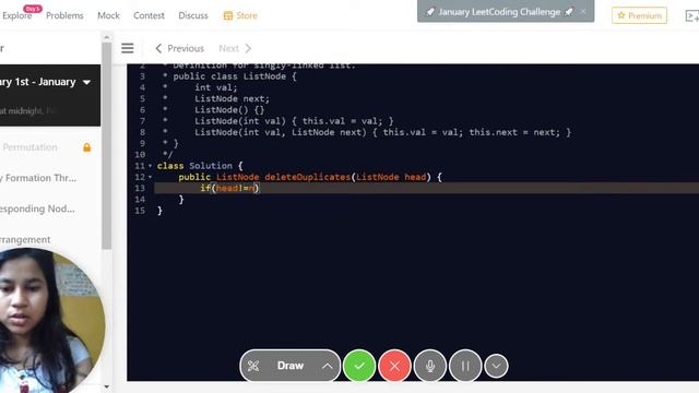 Leetcode #82 | Day 5 January 2021 | Remove Duplicates from Sorted List II | Daily LeetCoding смотреть онлайн