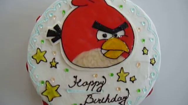 Birthday cake for an Angry-Birds-happy boy смотреть онлайн