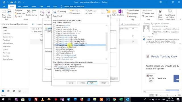 How to Create Outlook Rules for filter Email to specific folder when someone send to you смотреть онлайн