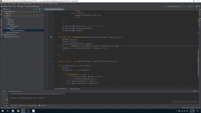 JavaFX 3D Tutorial #4 - Controlling objects with Mouse смотреть онлайн