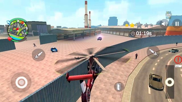 Helicopter and Car Driving in Open World Game - Police Crime Chase Vice Town - Android Gameplay смотреть онлайн