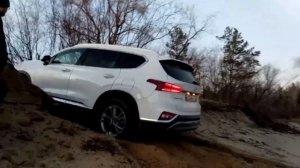 Skoda Kodiaq\Шкода Кодиак  и Hyundai Santa-FE TM\ Хэнде Санта-фе  небольшой OFF-ROAD по песку