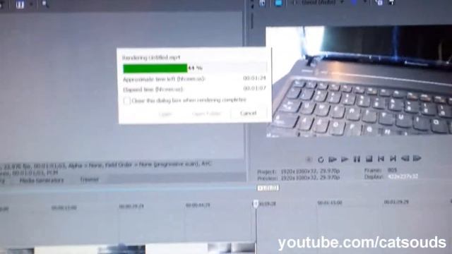 Part 2 - Lenovo G580 Laptop video editing , render example смотреть онлайн