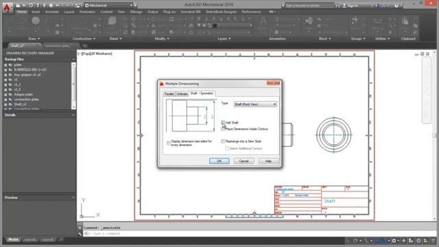 AutoCAD Mechanical - Dimension in-place editor смотреть онлайн