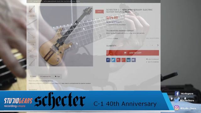 Schecter C-1 40th Anniversary Demo смотреть онлайн