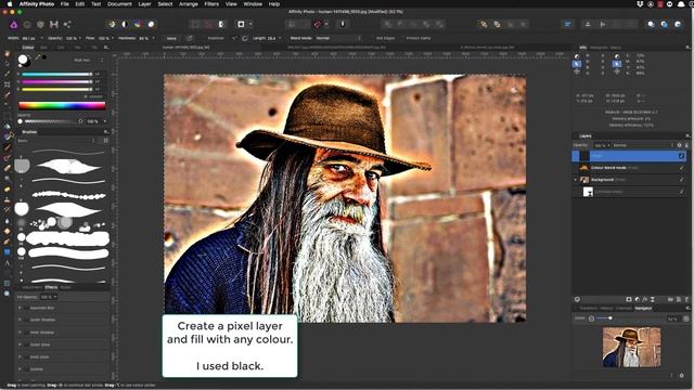 Add a pixel mask to an Unsharp mask layer смотреть онлайн