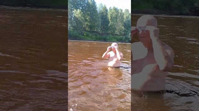 Окунево. Река Тара где приятно купаться. смотреть онлайн