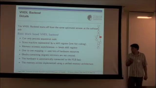 2008 LLVM Developers’ Meeting: T. Sander “Designflow: using LLVM to compile to Hardware” смотреть онлайн