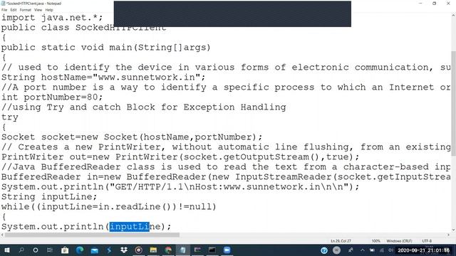 Networks - Writing a HTTP web client program to download a web page using TCP sockets. смотреть онлайн