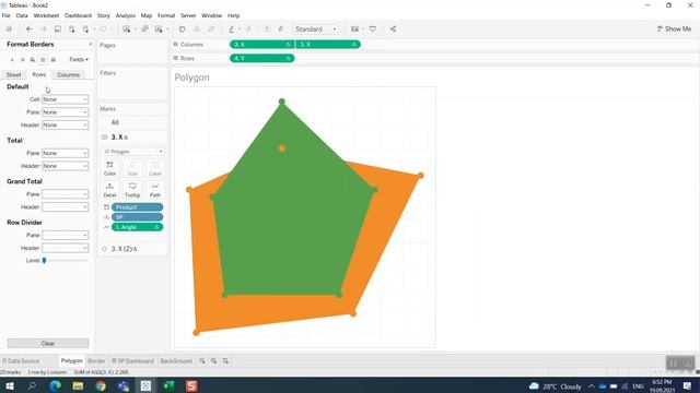 Tableau 4 Business: Radar Chart to measure 5P readiness (People, Product, Place, Price & Promotion) смотреть онлайн