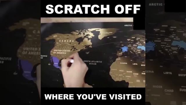 Blingird™ - Globetrotter Scratch Off World Map смотреть онлайн