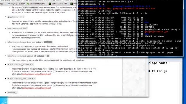 Installing and configuring Elasticsearch and Graylog 2 смотреть онлайн