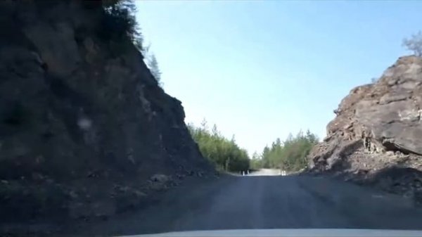 Дорога Кюбеме -  Теплый Ключ. Якутия.  The road Kyubeme - Teply Kluch. Yakutia.