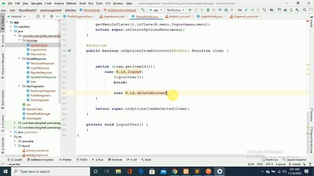 #13- User Logout using shared prefrences in android studio| Retrofit tutorial смотреть онлайн