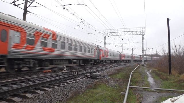 ЭП1М-449 с поездом №62/34 Москва - Нальчик/Владикавказ смотреть онлайн