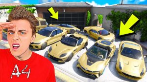 УГНАЛ МЕГА РОСКОШНЫЕ ЗОЛОТЫЕ МАШИНЫ У ВЛАДА А4 ЗА 180 СЕКУНД! БИТВА ВОРОВ В ГТА 5!