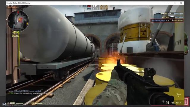 Counter-Strike Global Offensive [ Train ] Map PC Gameplay 2016 Windows 10 смотреть онлайн