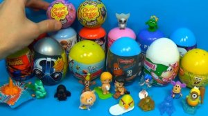 30 surprise eggs! Disney Cars MARVEL SpiderMan SpongeBob PARTY ANIMALS ANGRY BIRDS Love is