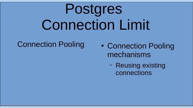 Create your Postgres database with connection limits! смотреть онлайн