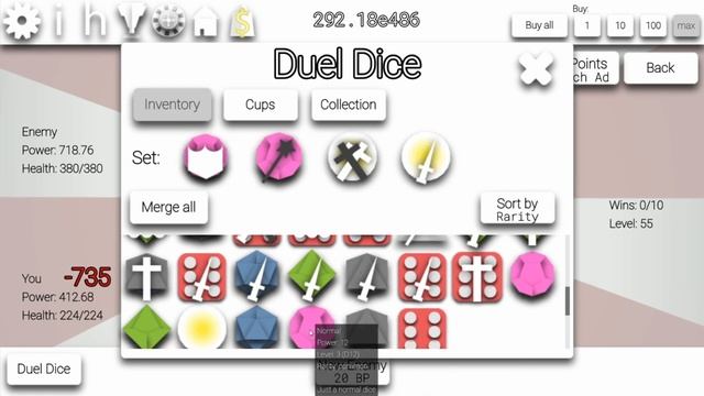 DUEL DICE is too hard! - Idle Dice Letsplay #15 смотреть онлайн