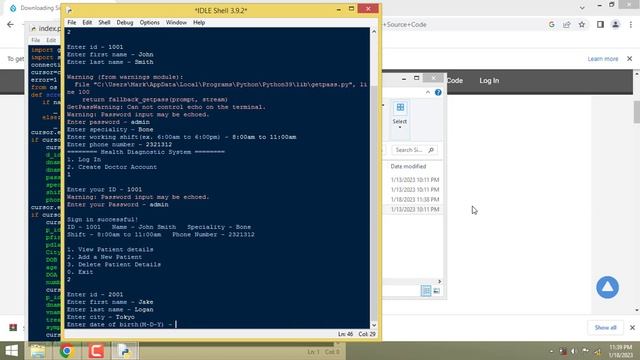 Simple Health Diagnostic System in Python смотреть онлайн