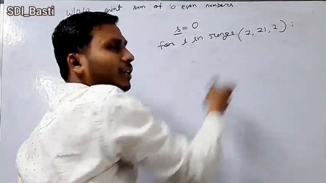 17. python - print sum of 10 even numbers using for loop #sdi_nitin_sir смотреть онлайн