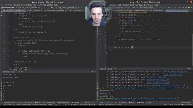 From Python to Java - round I - basic flow control смотреть онлайн