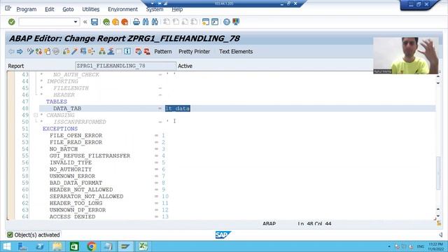 3 File Handling Reading Data from a file on Presentation Server Part2 смотреть онлайн