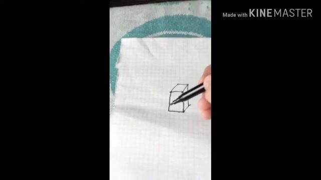 Как нарисовать 3D квадрат (прямоугольник) смотреть онлайн