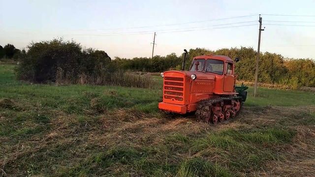 ДТ-75, ВСПАШКА ЦЕЛИНЫ 3х КОРПУСНЫМ ПЛУГОМ смотреть онлайн