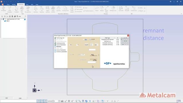 Fikus VisualCAM ST basic programming: Die 2 axis for AgieCharmilles CUT P 550 смотреть онлайн