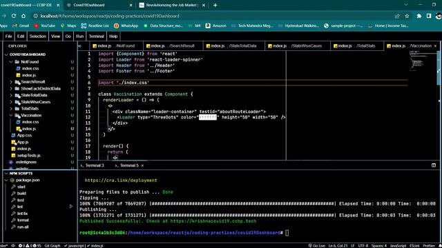ReactJS || Mini-Project Covid -19 Dashboard || CCBP 4.0 || NXTWAVE — CCBP IDE Google Chrome 2022 смотреть онлайн