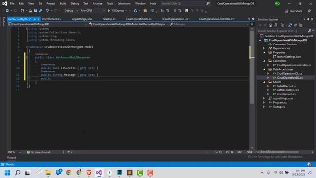 API Implementation In CRUD Application Part 3 In .Net Core Web API + MongoDB In Hindi With Detail. смотреть онлайн