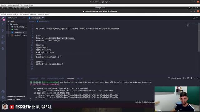Tornando seu Jupyter Notebook um serviço no Linux смотреть онлайн