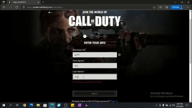 How To Create A Call Of Duty: Vanguard Account