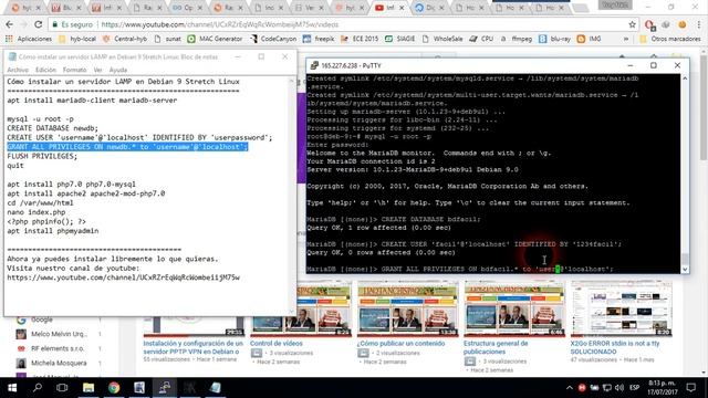 Cómo instalar un servidor LAMP en Debian 9 Stretch Linux смотреть онлайн