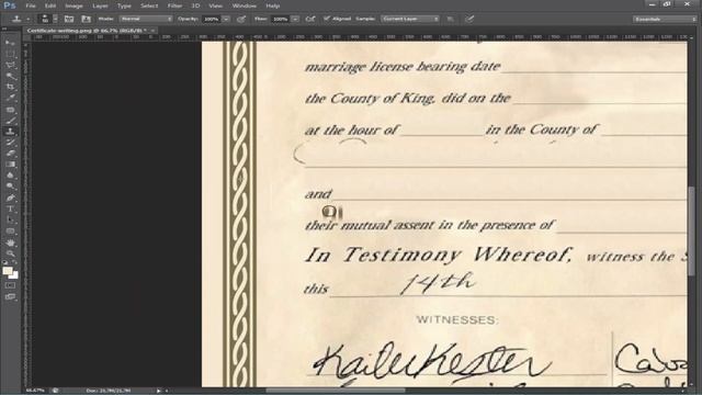 How to remove Handwritten text from Scanned Document using Adobe Photoshop CS6 смотреть онлайн