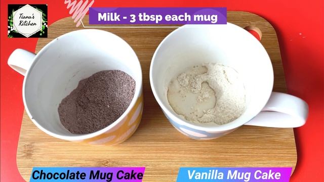 V6 | Eggless Mug Cake 2 Ways | Microwave Mug Cake | Tiana's Kitchen смотреть онлайн