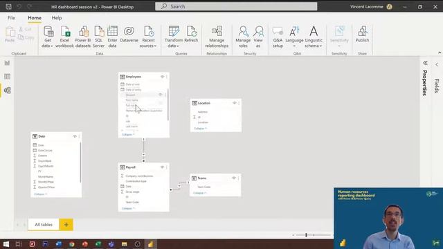 07 VINCENT LACOMME Human Resources Reporting Dashboard with Power BI and Power Query смотреть онлайн
