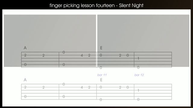 Guitar lesson 14, how to play Silent night fingerstyle on the guitar (Christmas carols) смотреть онлайн