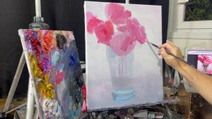 Видео-урок "Розовые розы". Художник Игорь Сахаров