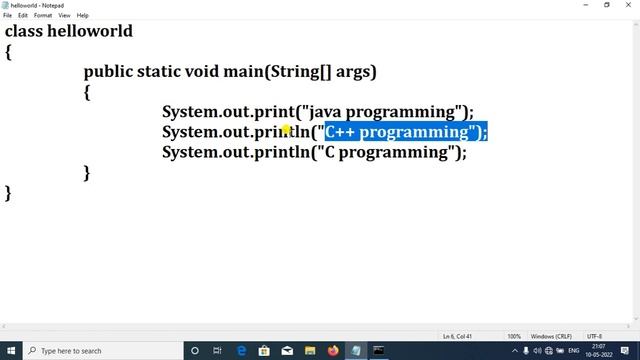 System.out.println() In java | What Is System.out.println Explained With Eg | Technical Study Place смотреть онлайн