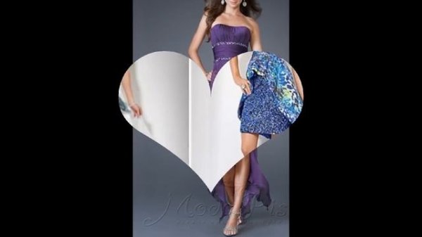 Короткие вечерние платья со шлейфом - 2019 / Short evening dress with a train / Kleid mit einem Zug