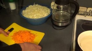 Квашеная капуста с рассолом в 3-х литровой банке. Вкусная, хрустящая квашеная капуста легко и прост