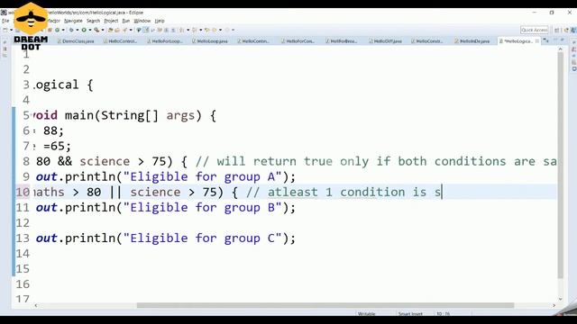 Java programming tutorial for beginners | Logical operators in Java ! смотреть онлайн
