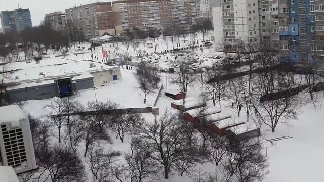Днепр. Снег.19.03.18г. Левобережный-3. смотреть онлайн