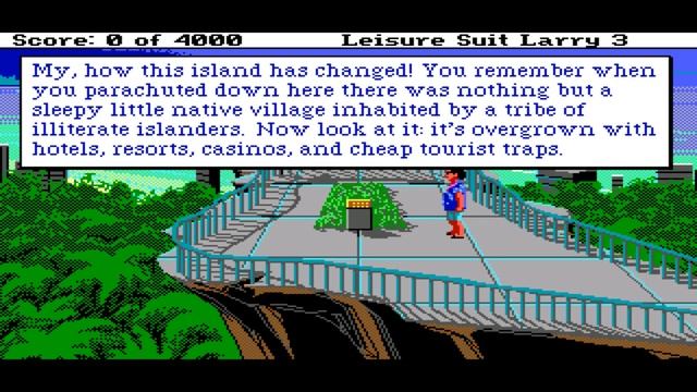 Leisure Suit Larry 3 - Passionate Patti in Pursuit of the Pulsating Pectorals - gameplay смотреть онлайн