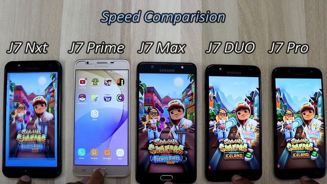 Samsung Galaxy J7 DUO Vs J7 Pro Vs J7 max Vs J7 Prime Vs J7 Nxt Comparision !! Speed Comparision !! смотреть онлайн