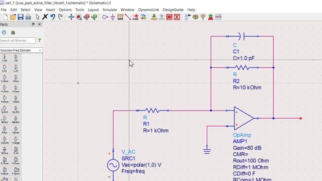 ADS | AC Simulations | Active low pass filter using Op Amplifier #ads #op смотреть онлайн